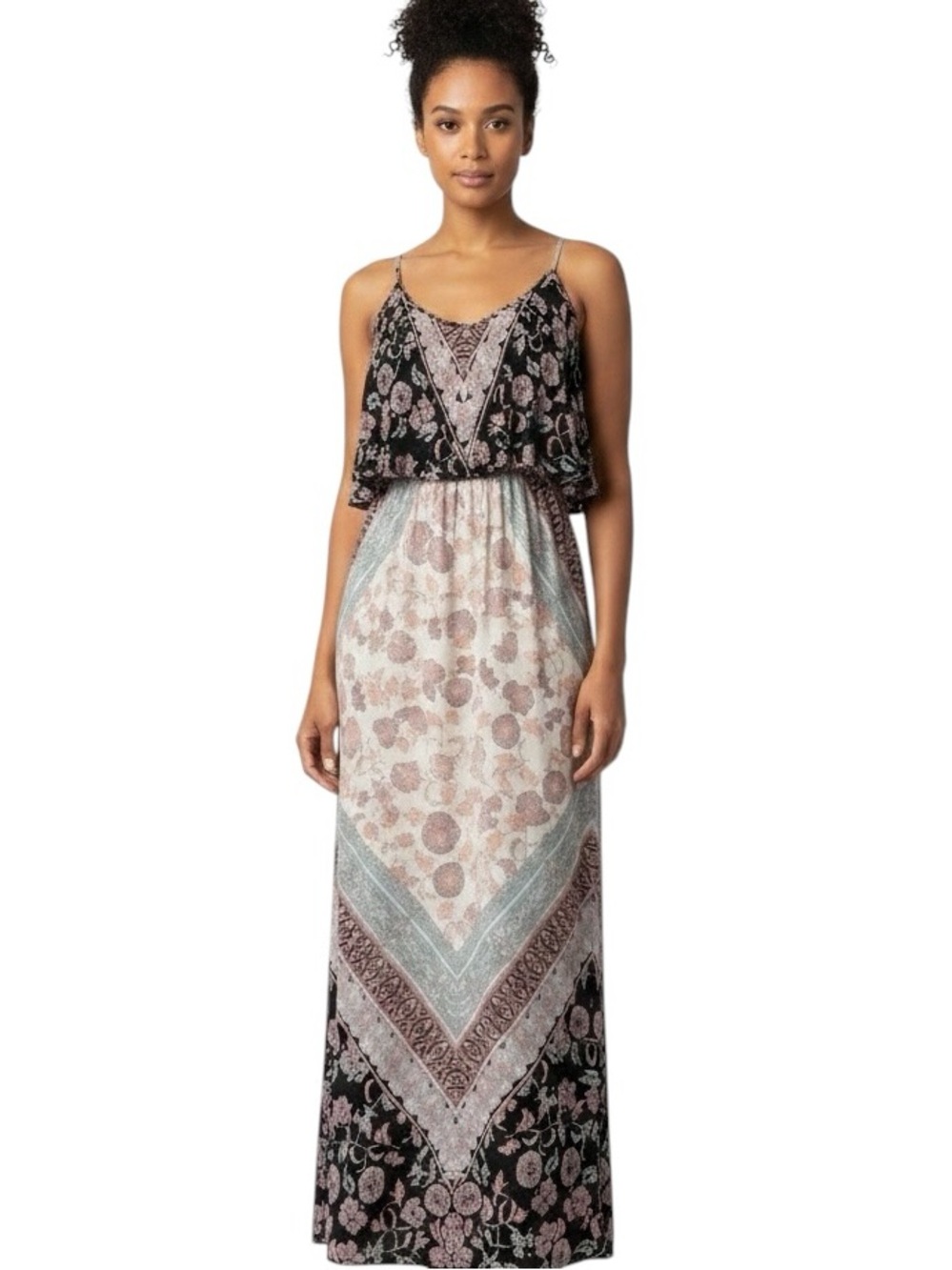 NWT My Michelle Dreamy Victoria Maxi Dress Adjustable Straps Sz M | NWT
